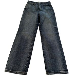 Express High Rise Straight Leg Ankle Jeans